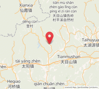 Map of Qianhong, Zhejiang