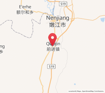 Map of Qianjin, Heilongjiang