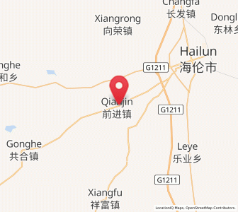 Map of Qianjin, Heilongjiang