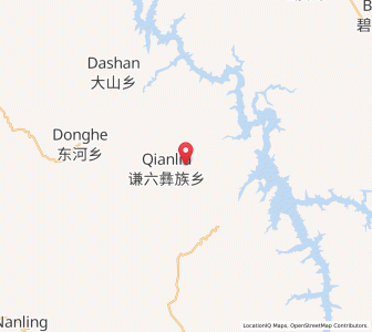 Map of Qianliu, Yunnan