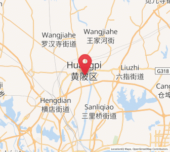 Map of Qianquan, Hubei