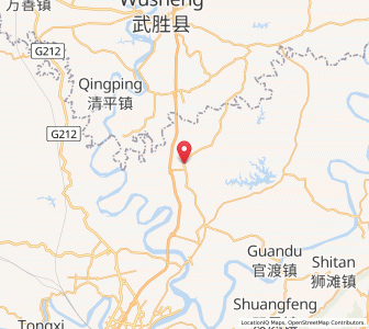 Map of Qiantang, Chongqing