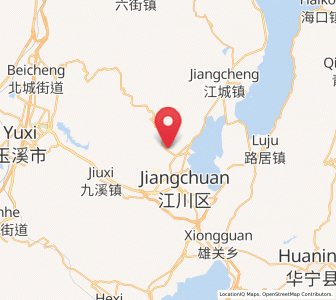 Map of Qianwei, Yunnan