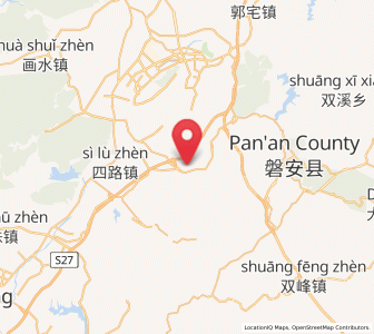 Map of Qianxiang, Zhejiang