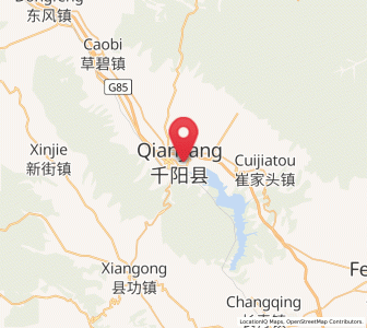 Map of Qianyang Chengguanzhen, Shaanxi