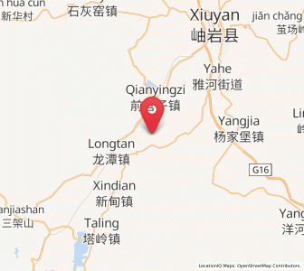 Map of Qianying, Liaoning