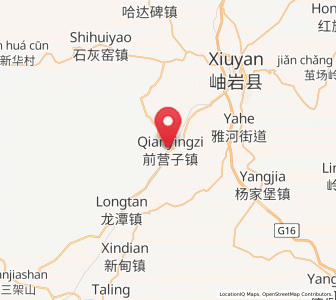 Map of Qianyingzi, Liaoning