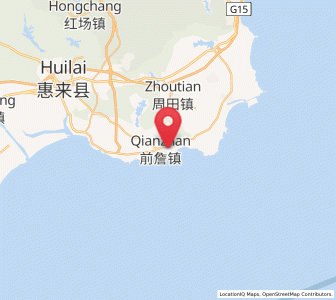 Map of Qianzhan, Guangdong
