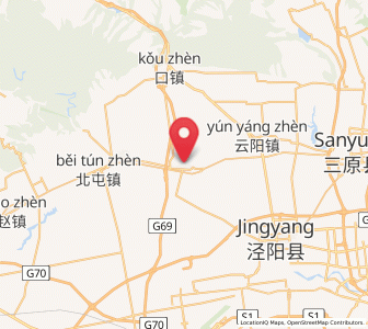 Map of Qiaodi, Shaanxi
