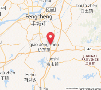 Map of Qiaodong, Jiangxi