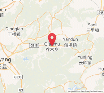 Map of Qiaomu, Anhui