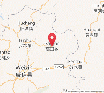 Map of Qiaoshang, Yunnan