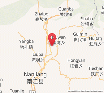Map of Qiaoting, Sichuan