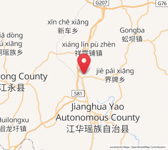 Map of Qiaotou, Hunan
