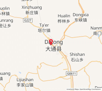 Map of Qiaotou, Qinghai