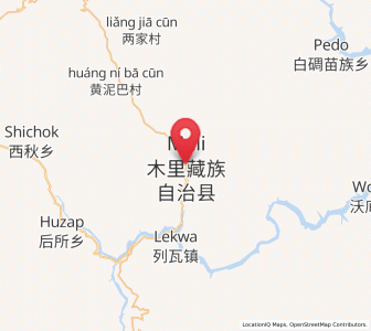 Map of Qiaowa, Sichuan