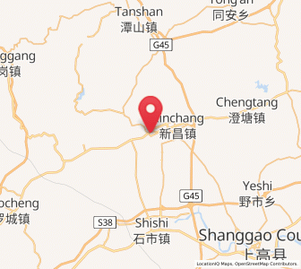 Map of Qiaoxi, Jiangxi
