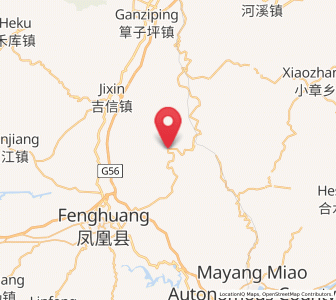 Map of Qiaoxikou, Hunan