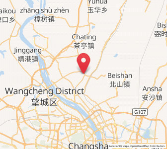 Map of Qiaoyi, Hunan