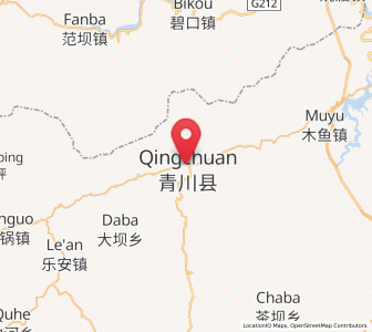 Map of Qiaozhuang, Sichuan