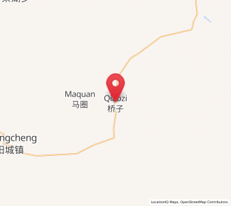 Map of Qiaozi, Gansu