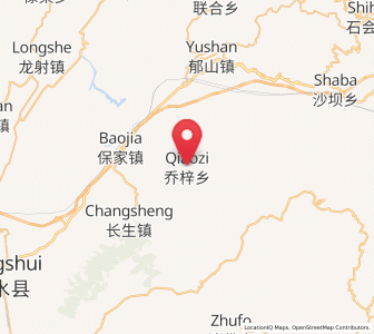 Map of Qiaozi, Chongqing