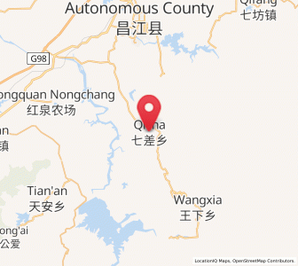 Map of Qicha, Hainan