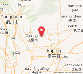 Map of Qicun, Shaanxi
