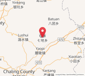 Map of Qidi, Hunan