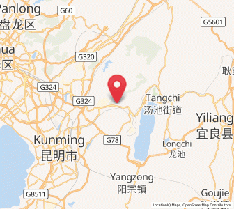 Map of Qidian, Yunnan