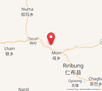 Map of Qiewa, Tibet