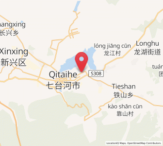 Map of Qiezihe, Heilongjiang