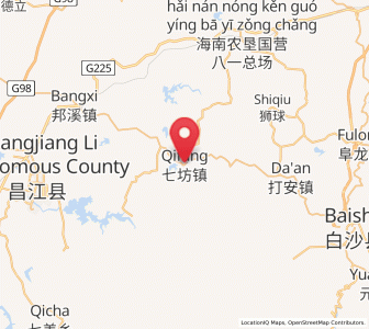 Map of Qifang, Hainan