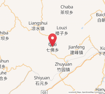 Map of Qifo, Sichuan