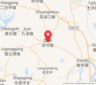 Map of Qihe, Hunan