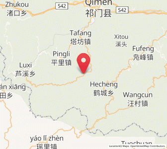 Map of Qihong, Anhui