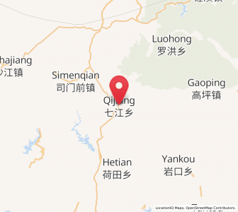 Map of Qijiang, Hunan