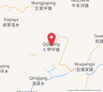 Map of Qijiaping, Hunan