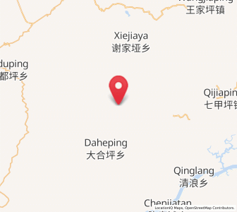 Map of Qijiaxi, Hunan