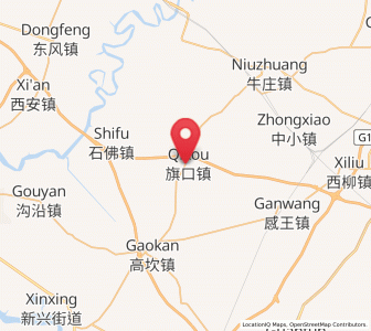Map of Qikou, Liaoning