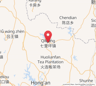 Map of Qiliping, Hubei