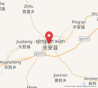 Map of Qing’an, Heilongjiang