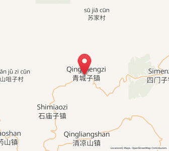 Map of Qingchengzi, Liaoning