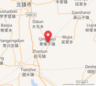 Map of Qingduizi, Liaoning