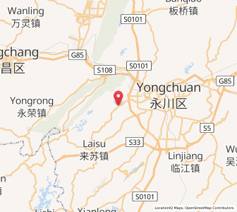 Map of Qingfeng, Chongqing