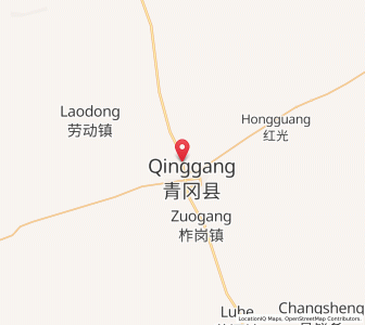 Map of Qinggang, Heilongjiang