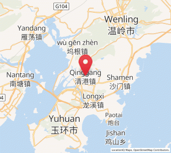 Map of Qinggang, Zhejiang