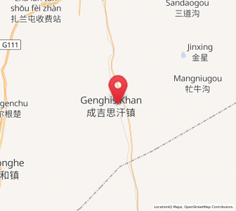 Map of Qinggis Han, Inner Mongolia