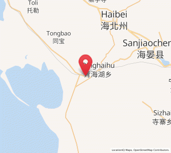 Map of Qinghaihu, Qinghai