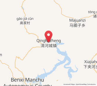 Map of Qinghecheng, Liaoning